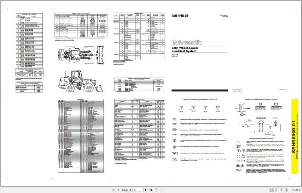 Caterpillar Wheel Loader 928F 8AK Operators Service Manual Schematics 3