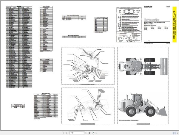 Caterpillar Wheel Loader 928HZ CXK Operators Service Manual Schematics 3