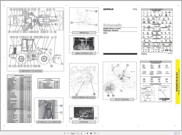 Caterpillar Wheel Loader 928HZ CXK Operators Service Manual Schematics 5