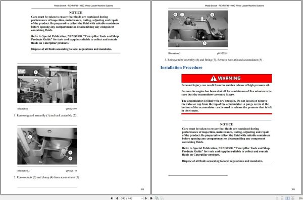 Caterpillar Wheel Loader 930G TWR Operators Service Manual Schematics 2