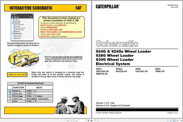 Caterpillar Wheel Loader 930G TWR Operators Service Manual Schematics 3