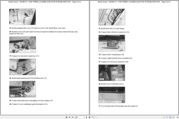 Caterpillar Wheel Loader 938F 1KM Operators Service Manual Schematics 2