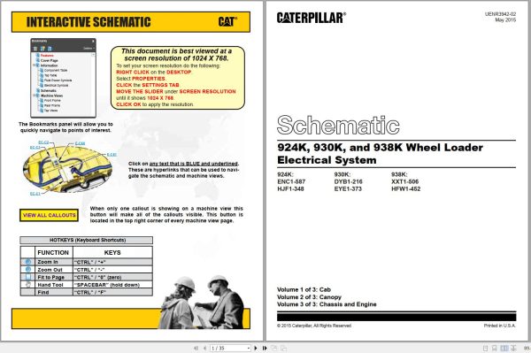 Caterpillar Wheel Loader 938K XXT Operators Service Manual Schematics 3