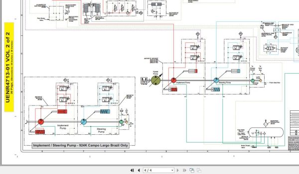Caterpillar Wheel Loader 938K XXT Operators Service Manual Schematics 5