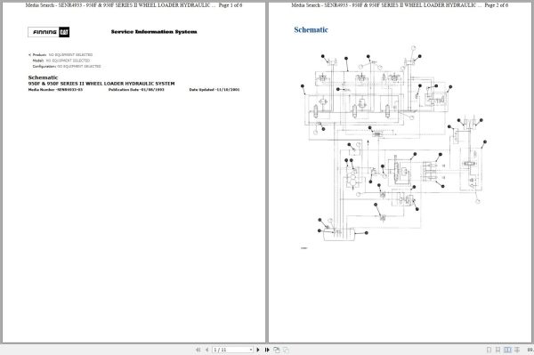 Caterpillar Wheel Loader 950F 7ZF Operators Service Manual Schematics 5