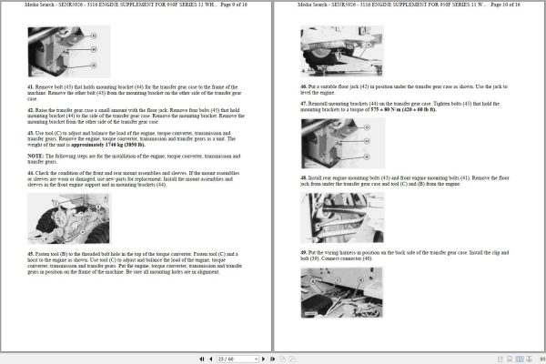 Caterpillar Wheel Loader 950F II 8TK Operators Service Manual Schematics 2