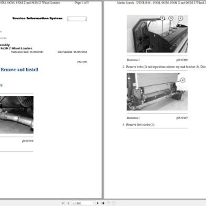 Caterpillar Wheel Loader 962M JYD Operators Service Manual Schematics 1