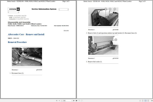 Caterpillar Wheel Loader 962M JYD Operators Service Manual Schematics 1