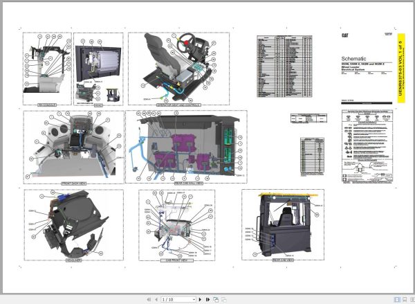 Caterpillar Wheel Loader 962M JYD Operators Service Manual Schematics 3