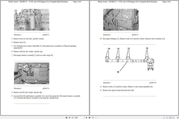 Caterpillar Wheel Loader 966G II AXL Operators Service Manual Schematics 2