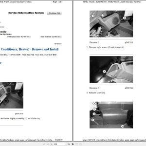 Caterpillar Wheel Loader 980K GTZ Operators Service Manual Schematics 1