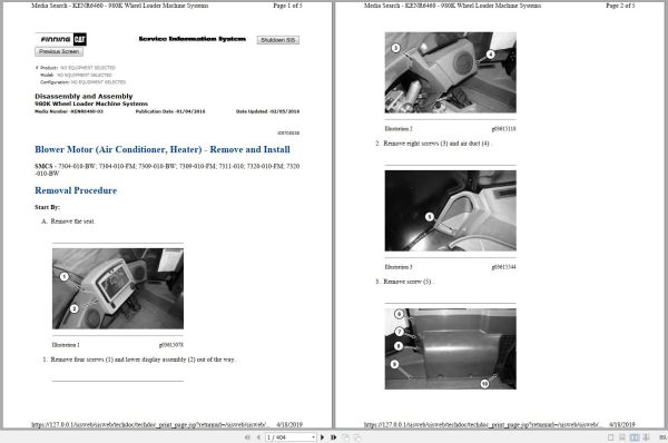 Caterpillar Wheel Loader 980K W7K Operators Service Manual Schematics 1