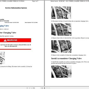 Caterpillar Wheel Loader 992C 42X Operators Service Manual Electrical Schematics 1