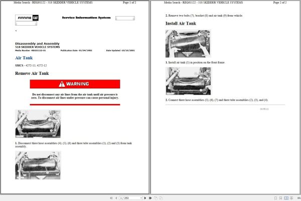 Caterpillar Wheel Skidder 518 94U Operators Service Manual 1