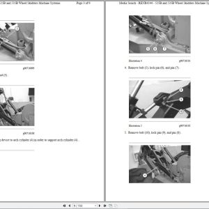 Caterpillar Wheel Skidder 525B 3KZ Operators Service Manual Schematics 2