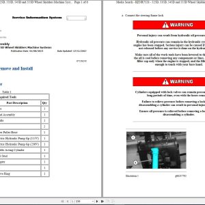 Caterpillar Wheel Skidder 525D GKP Operators Service Manual Schematics 1