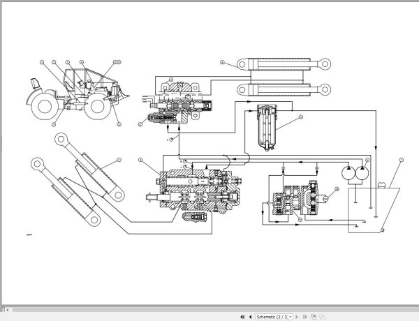 Caterpillar Wheel Skidder 528 96C Operators Service Manual Schematics 5
