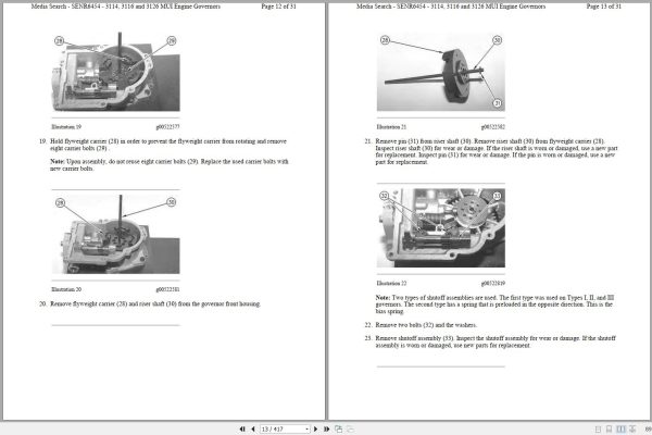 Caterpillar Wheel Tractor Scraper 613C II 8LJ Operators Service Manual Schematics 2