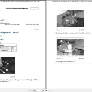 Caterpillar Wheel Tractor Scraper 615C II 9XG Operators Service Manual Schematics 1