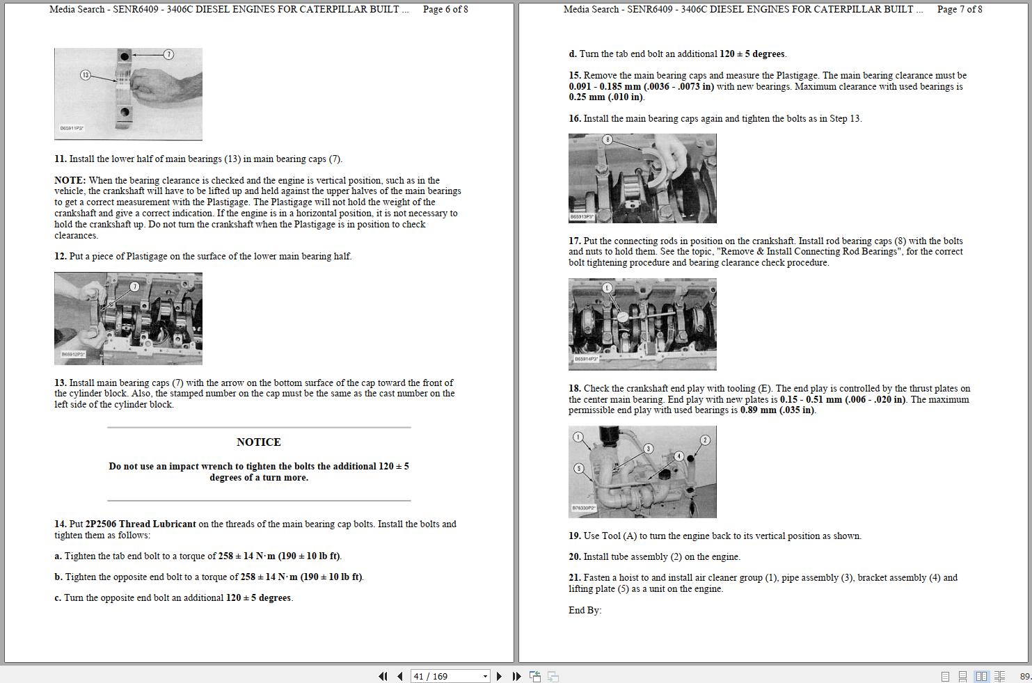 Caterpillar Wheel Tractor Scraper 623E 6YF Operators Service Manual Schematics 2
