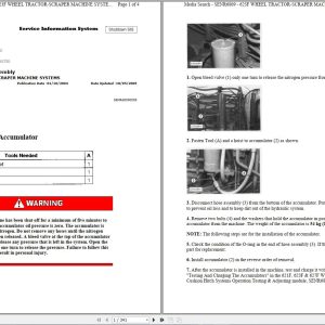 Caterpillar Wheel Tractor Scraper 623F 6BK Operators Service Manual Schematics 1