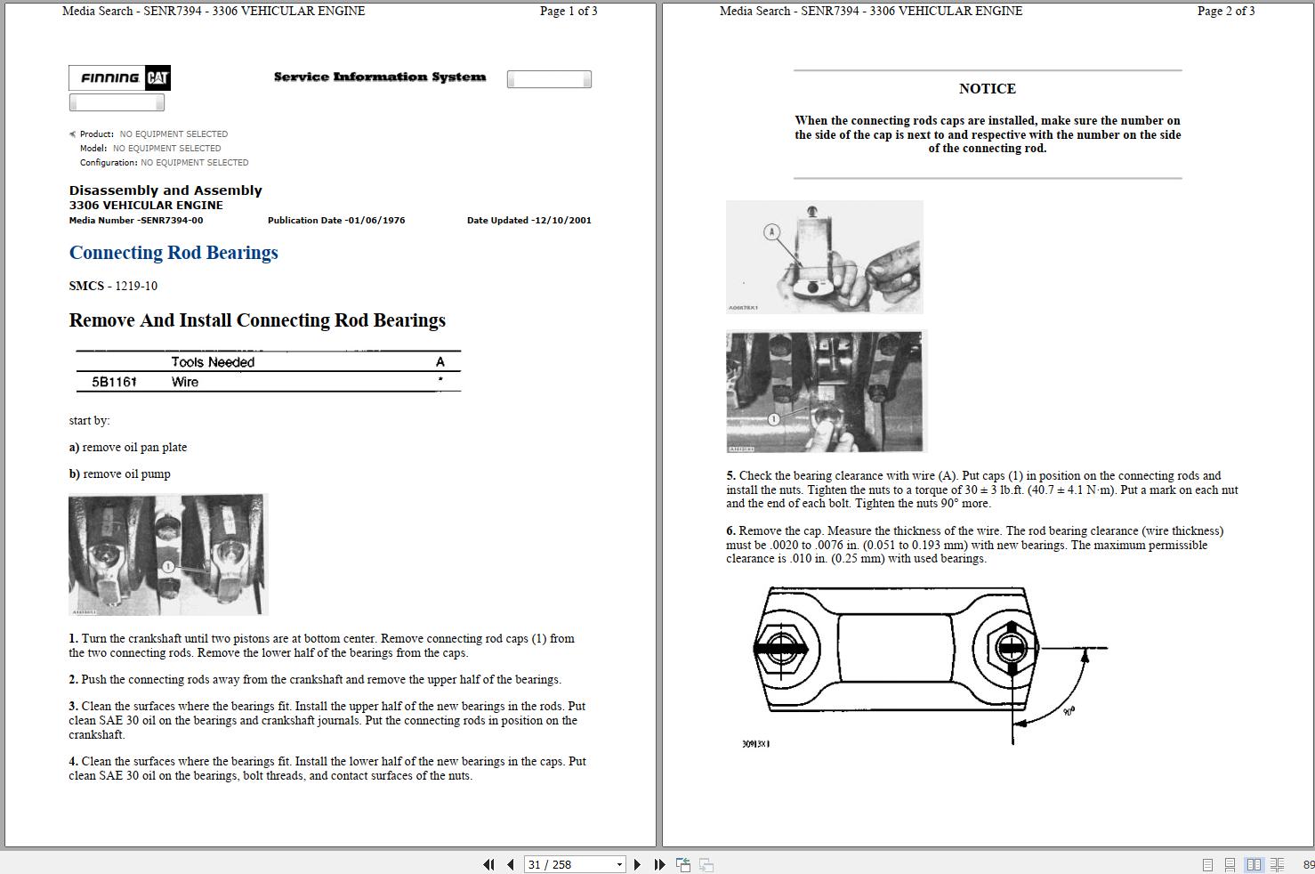 Caterpillar Wheel Tractor Scraper 627B 14S Operators Service Manual Schematics 2