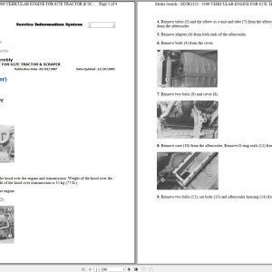 Caterpillar Wheel Tractor Scraper 627E 6EB Operators Service Manual Schematics 1