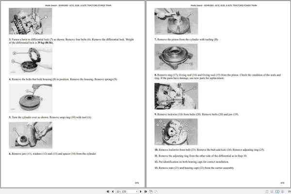 Caterpillar Wheel Tractor Scraper 627E 6EB Operators Service Manual Schematics 2