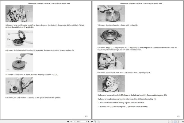 Caterpillar Wheel Tractor Scraper 627E 6FB Operators Service Manual Schematics 2