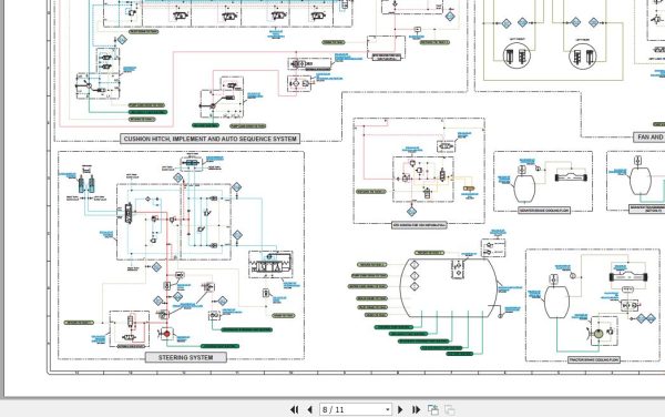 Caterpillar Wheel Tractor Scraper 627H DBW Operators Service Manual Schematics 5
