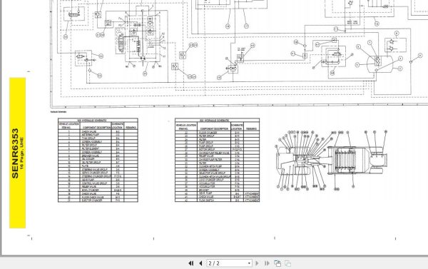 Caterpillar Wheel Tractor Scraper 633E 1EB Operators Service Manual Schematics 5