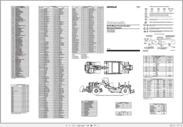 Caterpillar Wheel Tractor Scraper G637G AWE Operators Service Manual Schematics 3
