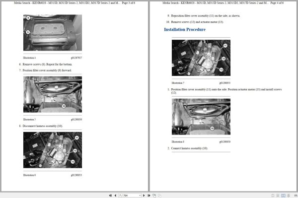 Caterpillar Wheeled Excavator M315D J5B Operators Service Manual Schematics 2