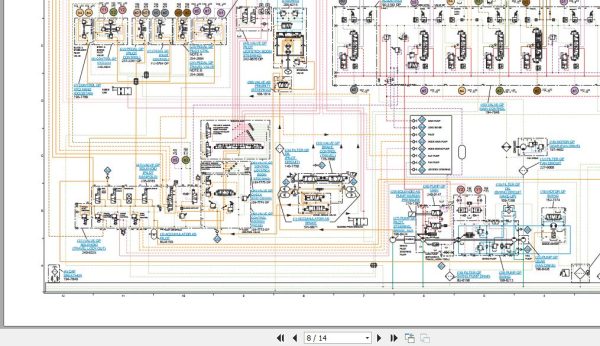 Caterpillar Wheeled Excavator M316C H2C Operators Service Manual Schematics 5