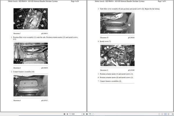 Caterpillar Wheeled Excavator M318D MH W8R Operators Service Manual Schematics 2