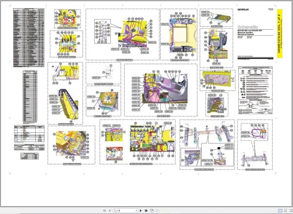 Caterpillar Wheeled Excavator M322D MH D3X Operators Service Manual Schematics 3
