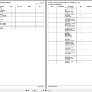 Challenger Terragator Four Bin C System 2019 2024 Spare Parts Catalog 1