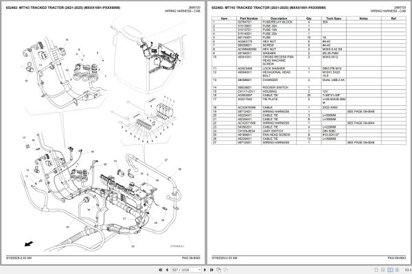 Challenger Tracked Tractor MT743 2021 2025 Spare Parts Catalog 2