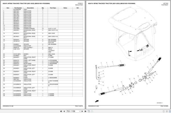 Challenger Tractor MT862 2021 2025 Spare Parts Catalog 2