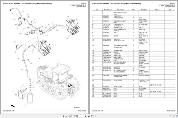 Challenger Tractor MT867 2021 2025 Spare Parts Catalog 2