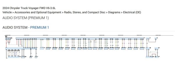 Chrysler Voyager 2024 V6 3.6L Wiring Diagrams 2