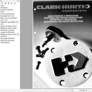 Clark Hurth Drive Axle Type 172 Maintenance And Repair Instruction Manual 1