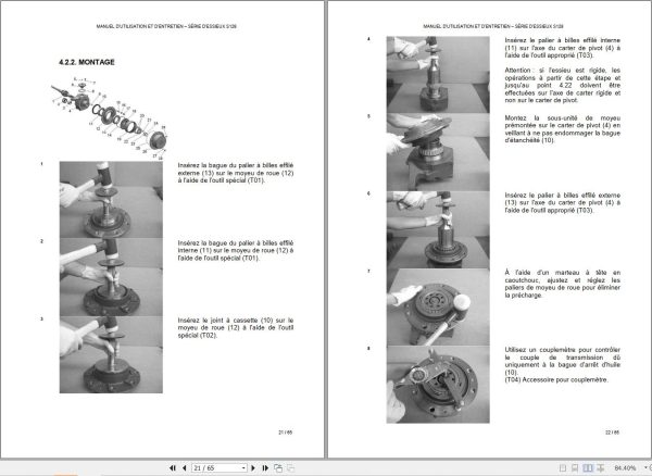 Comer Industries Axle S128 Series Operation And Maintenance Manual FR 2