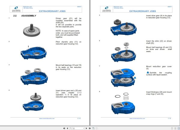 Comer Industries Axles 128 Series Use And Maintenance Manual 2