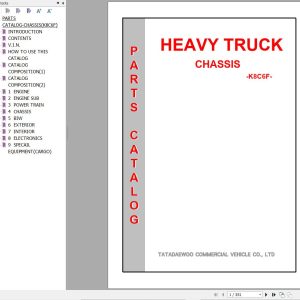 Daewoo Truck K8C6F Parts Catalog 1