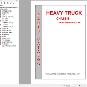 Daewoo Truck M2S6F M2SEF M2SVF Parts Catalog 1
