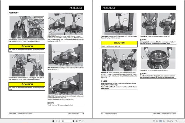 Dana Axle 114 Service Manual ASM 0006E 2