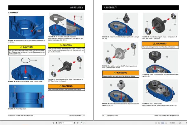 Dana Gear Box eSG101 Service Manual GSM 0032E 2