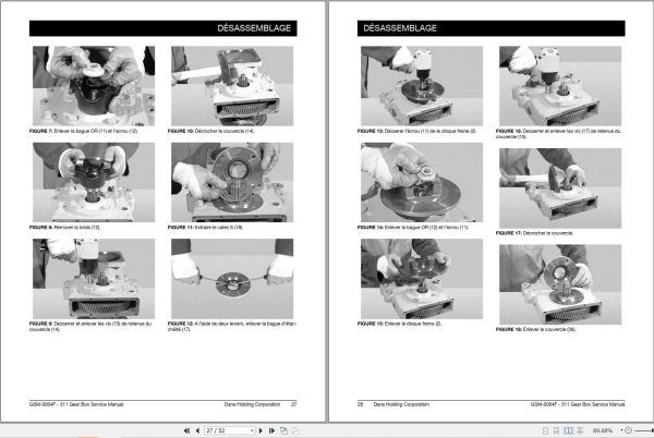 Dana Gearbox 311 Service Manual GSM 0004F FR 2