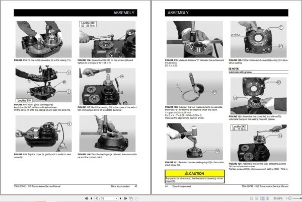 Dana Transmission 319 Service Manual TSM 0074E 2